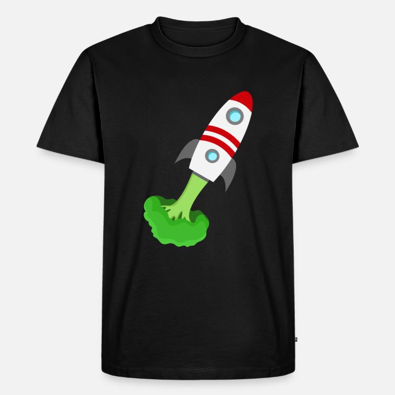 Broccoli rocket - Men's Premium Organic T-Shirt - black