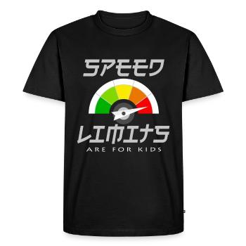 limitation de vitesse - T-shirt Premium bio Homme - noir - Devant - Nico (187cm)