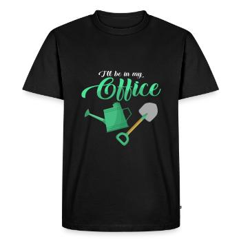 jardin - T-shirt Premium bio Homme - noir - Devant - Nico (187cm)