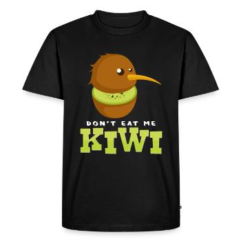 kiwi - Men's Premium Organic T-Shirt - black - Front - Nico (187cm)