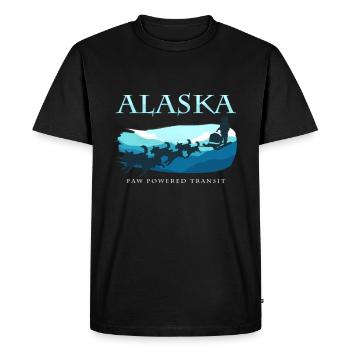 Alaska Dog Sled Tour Sled Dogs Yukon - Men's Premium Organic T-Shirt - black - Front - Nico (187cm)