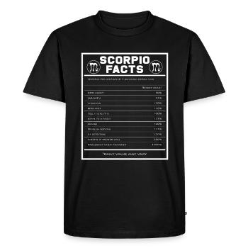 Scorpio zodiac facts - Men's Premium Organic T-Shirt - black - Front - Nico (187cm)