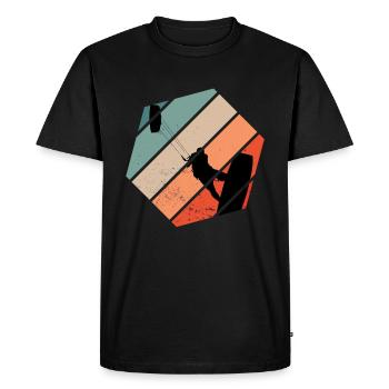 Kite surfing kitesurfing kite surfers vague cadeau - T-shirt Premium bio Homme - noir - Devant - Nico (187cm)