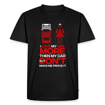 Cadeau de voiture de sport de sport automobile - T-shirt Premium bio Homme - noir - Devant - Nico (187cm)