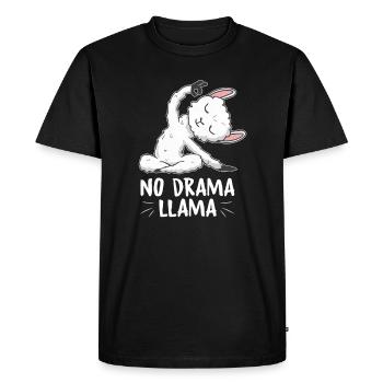 Pas de lama dramatique - T-shirt Premium bio Homme - noir - Devant - Nico (187cm)