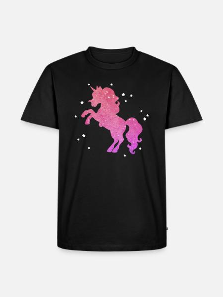 Süßes Pferd süßes Pony - Männer Premium Bio T-Shirt - Schwarz