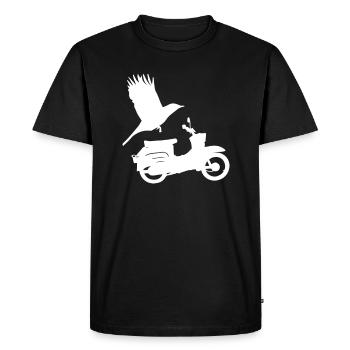 Hirondelle de moto - T-shirt Premium bio Homme - noir - Devant - Nico (187cm)