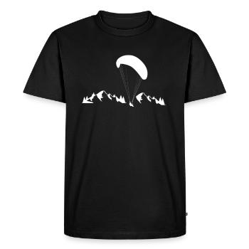Paraglider - thermal hunter - paragliding - Men's Premium Organic T-Shirt - black - Front - Nico (187cm)