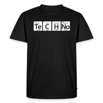 Techno periodic table - Men's Premium Organic T-Shirt - black - Front - Nico (187cm)
