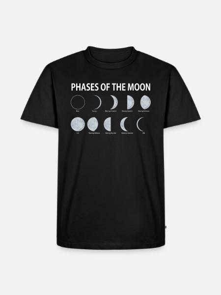 Moon - Men's Premium Organic T-Shirt - black