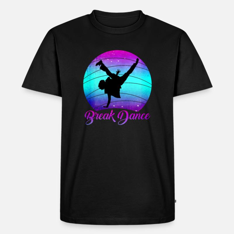 Breakdance - Männer Premium Bio T-Shirt - Schwarz