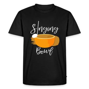 méditation - T-shirt Premium bio Homme - noir - Devant - Nico (187cm)