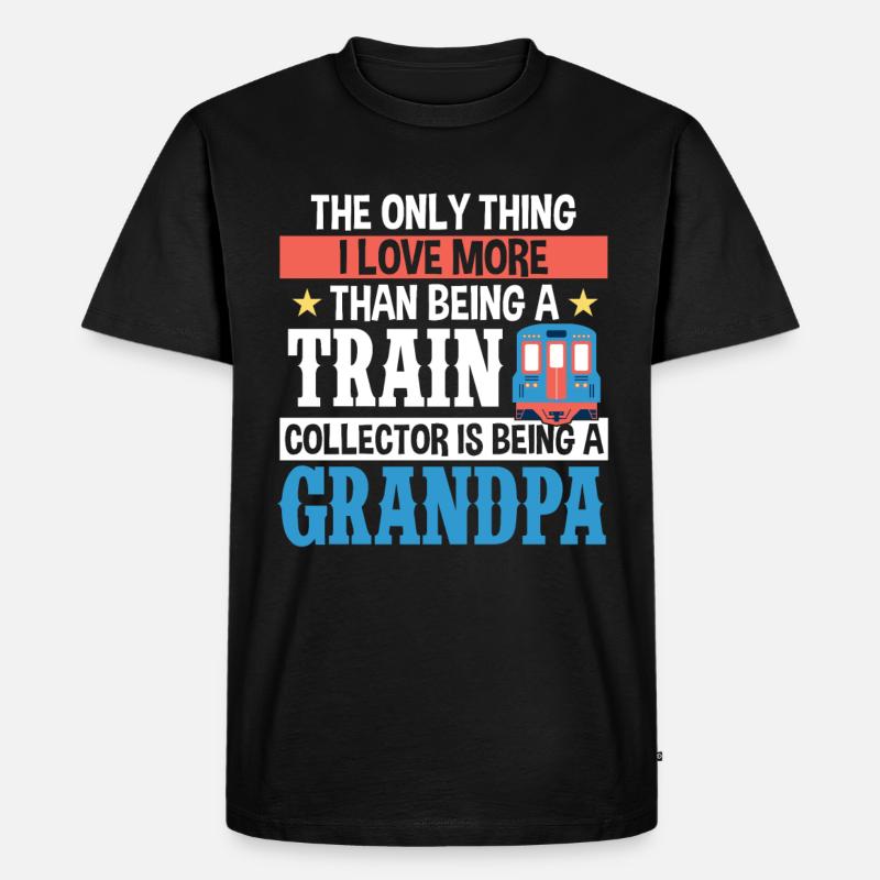 Zug - Männer Premium Bio T-Shirt - Schwarz