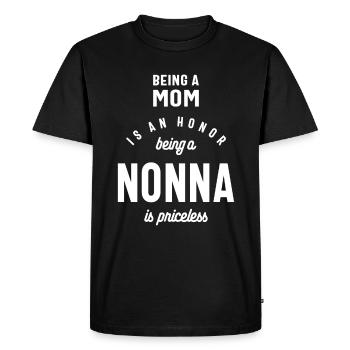 Les femmes étant une nonna est un cadeau inestimable - T-shirt Premium bio Homme - noir - Devant - Nico (187cm)