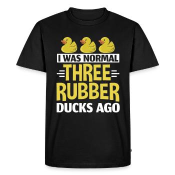 Canard grinçant - T-shirt Premium bio Homme - noir - Devant - Nico (187cm)