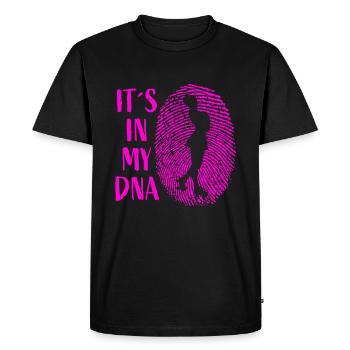 It’s in my DNA - Roll-art Patin à roulettes Pirouette - T-shirt Premium bio Homme - noir - Devant - Nico (187cm)