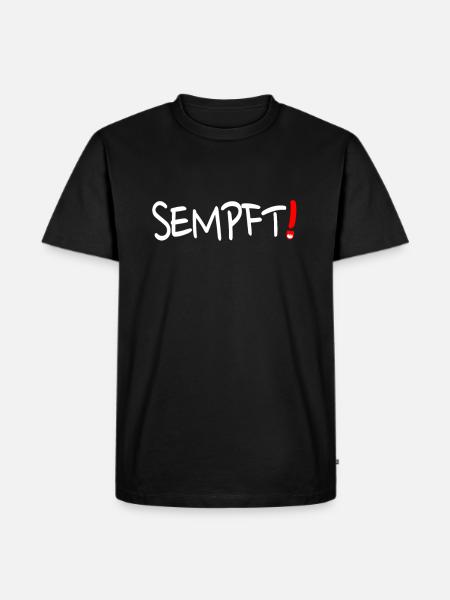 "Sempft" Franconian Franconian Franconian dialect - Men's Premium Organic T-Shirt - black