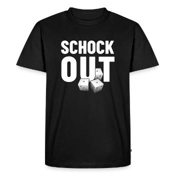 Choc Out - T-shirt Premium bio Homme - noir - Devant - Nico (187cm)