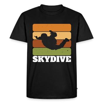 Skydive - Men's Premium Organic T-Shirt - black - Front - Nico (187cm)