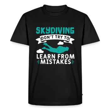 Parachute - T-shirt Premium bio Homme - noir - Devant - Nico (187cm)