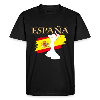 Spain - Men's Premium Organic T-Shirt - black - Front - Nico (187cm)