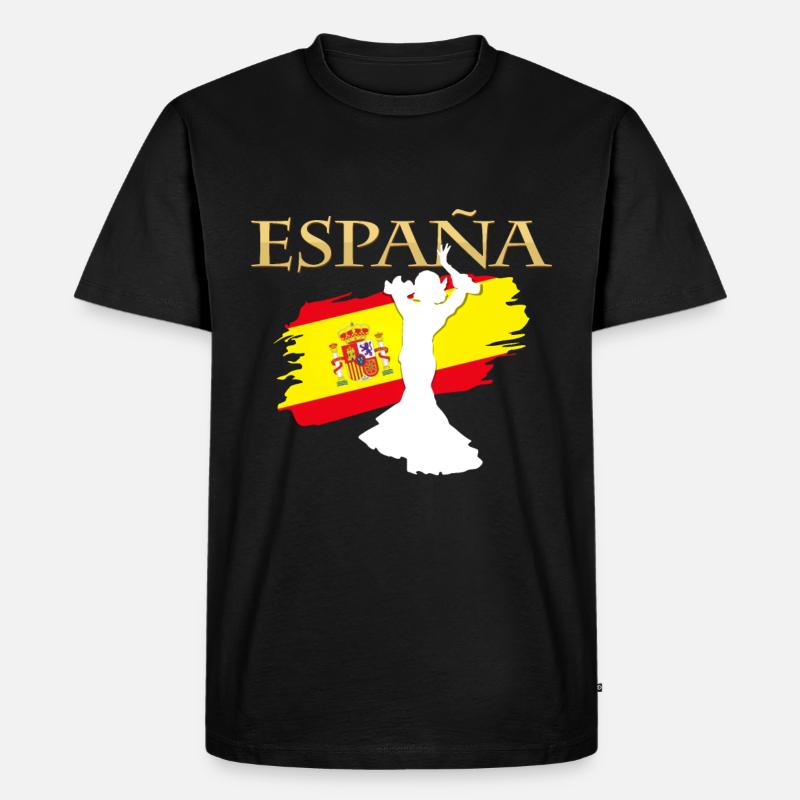 Spanien - Männer Premium Bio T-Shirt - Schwarz