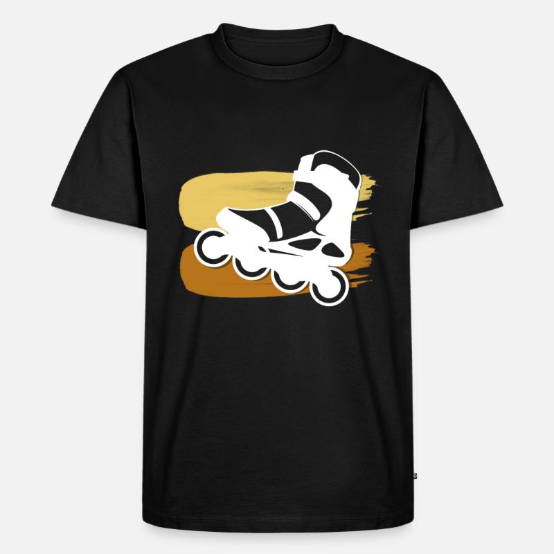 Inliner - Männer Premium Bio T-Shirt - Schwarz