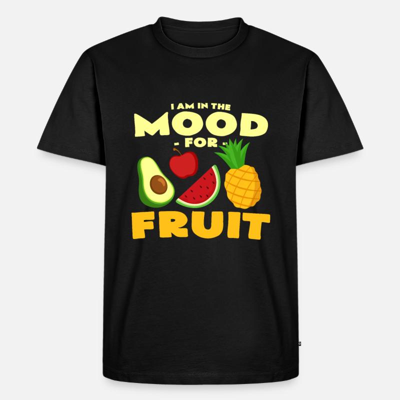 Früchte - Männer Premium Bio T-Shirt - Schwarz