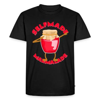 Confiture maison - T-shirt Premium bio Homme - noir - Devant - Nico (187cm)