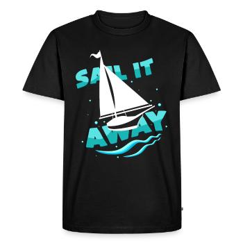 sailing - Men's Premium Organic T-Shirt - black - Front - Nico (187cm)