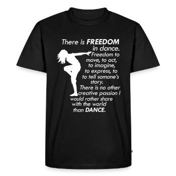 Danseuse de breakdance girl - T-shirt Premium bio Homme - noir - Devant - Nico (187cm)