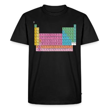 Tableau périodique Chine chimie chinoise - T-shirt Premium bio Homme - noir - Devant - Nico (187cm)
