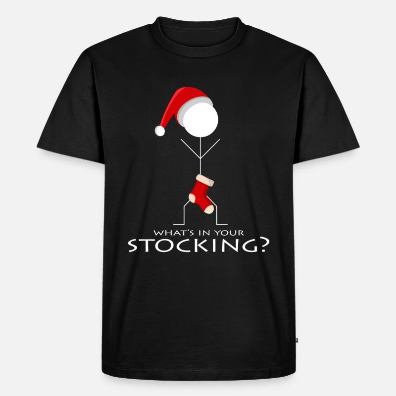 Nikolaus - Männer Premium Bio T-Shirt - Schwarz