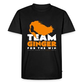 Team Ginger - Men's Premium Organic T-Shirt - black - Front - Nico (187cm)