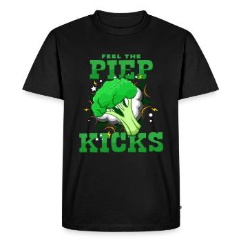 BIP KICKS - T-shirt Premium bio Homme - noir - Devant - Nico (187cm)