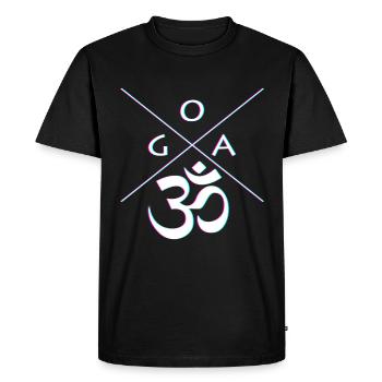 GOA - T-shirt Premium bio Homme - noir - Devant - Nico (187cm)