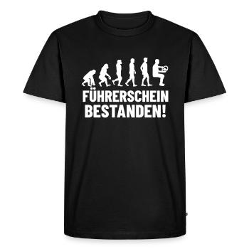 Führerschein Auto - Männer Premium Bio T-Shirt - Schwarz - Vorne - Nico (187cm)