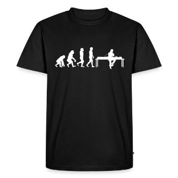 Tatouage tatoueur - T-shirt Premium bio Homme - noir - Devant - Nico (187cm)