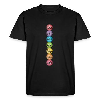 Chakra Tantra Vie Bouddha - T-shirt Premium bio Homme - noir - Devant - Nico (187cm)