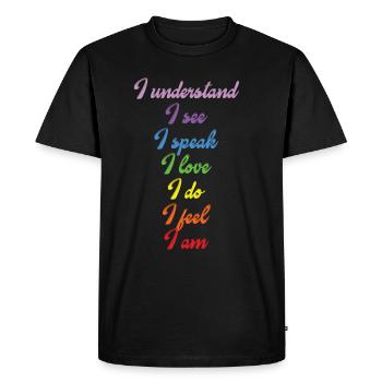 Chakra Tantra Zen Buddhism Spirit Spirit - Men's Premium Organic T-Shirt - black - Front - Nico (187cm)