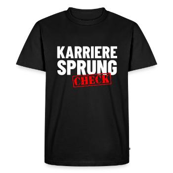 Karrieresprung Beförderung Geschenk - Männer Premium Bio T-Shirt - Schwarz - Vorne - Nico (187cm)