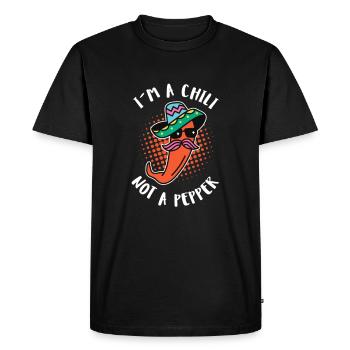 Dictons drôles de piment Cadeau de piment épicé - T-shirt Premium bio Homme - noir - Devant - Nico (187cm)