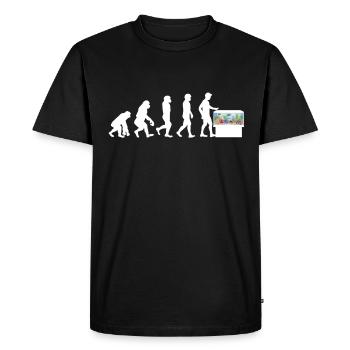 Aquarium - Men's Premium Organic T-Shirt - black - Front - Nico (187cm)