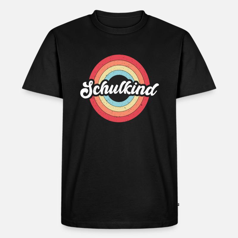 Schulkind - Männer Premium Bio T-Shirt - Schwarz