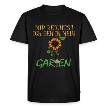 I'm enough to go into my garden, hobby gardener - Men's Premium Organic T-Shirt - black - Front - Nico (187cm)