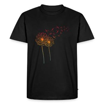 Pusteblume Dandelion Glider Glider Glider - Men's Premium Organic T-Shirt - black - Front - Nico (187cm)