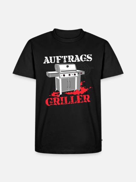 Auftragsgriller - Männer Premium Bio T-Shirt - Schwarz