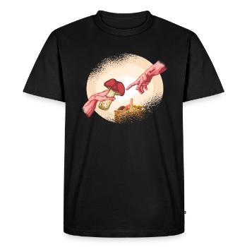 Champignons cueillette champignons champignons outdoor Hobbby - T-shirt Premium bio Homme - noir - Devant - Nico (187cm)