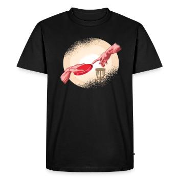 Cd Golf Shirt - Frisbee Cadeau De Golf Golf Jeu - T-shirt Premium bio Homme - noir - Devant - Nico (187cm)