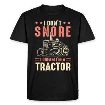 Je ne me suis pas occupé de la vie - T-shirt Premium bio Homme - noir - Devant - Nico (187cm)